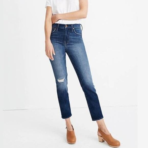 Madewell The Perfect Vintage Crop Jean in Bellbrook Wash Size 27 - Picture 1 of 9
